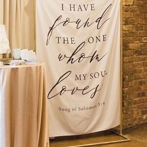 Backdrop banner wedding Song of Solomon